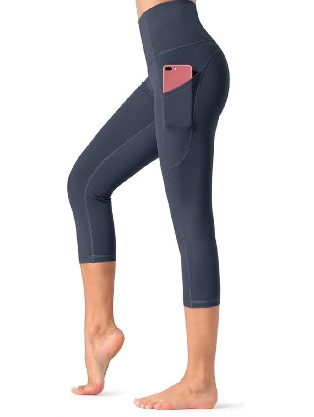 Dragon Fit Women's High Waisted Yoga Leggings 3 Pockets Workout Pants Size XL